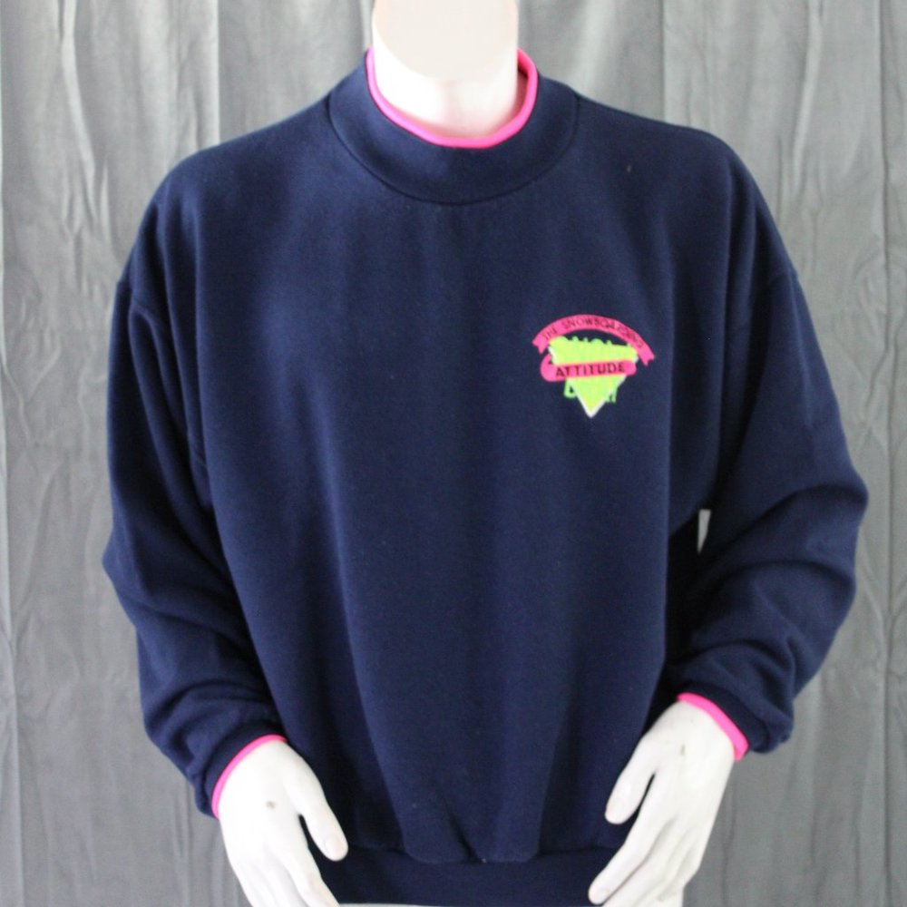 Vintage early Snowboard Sweater - The Snowbaord Attitude - Men's XL